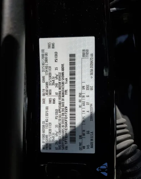 2019 Ford F150 Supercrew z USA, uszkodzony, nr VIN 1FTEW1E56KFD17229